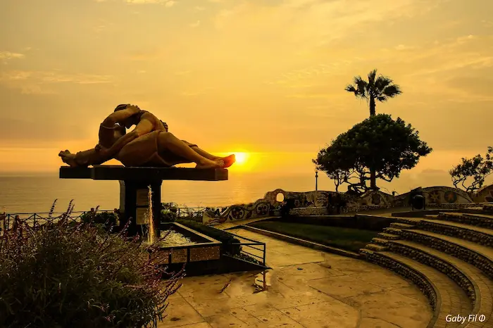 atardecer en el Parque del Amor