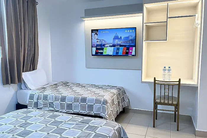 habitacion con dos camas